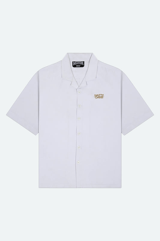 CUBAN COLLAR SHIRT (PEARL WHITE)