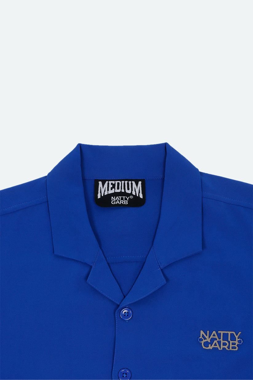 CUBAN COLLAR SHIRT (ULTRAMARINE)