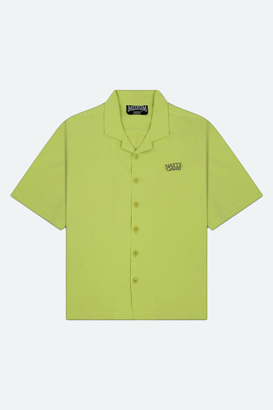 CUBAN COLLAR SHIRT (PULSE LIME)