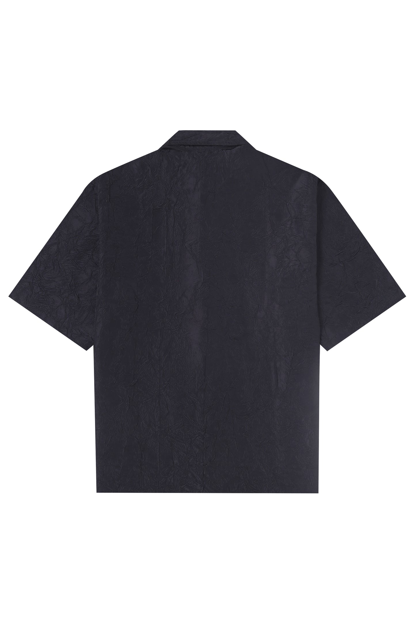 CRINKLED BLACK SHIRT