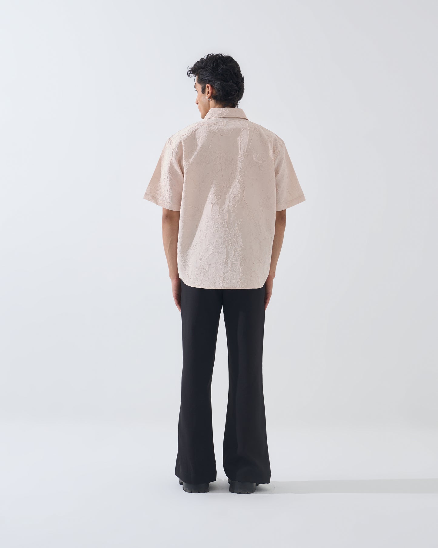 CRINKLED OFF-WHITE SHIRT