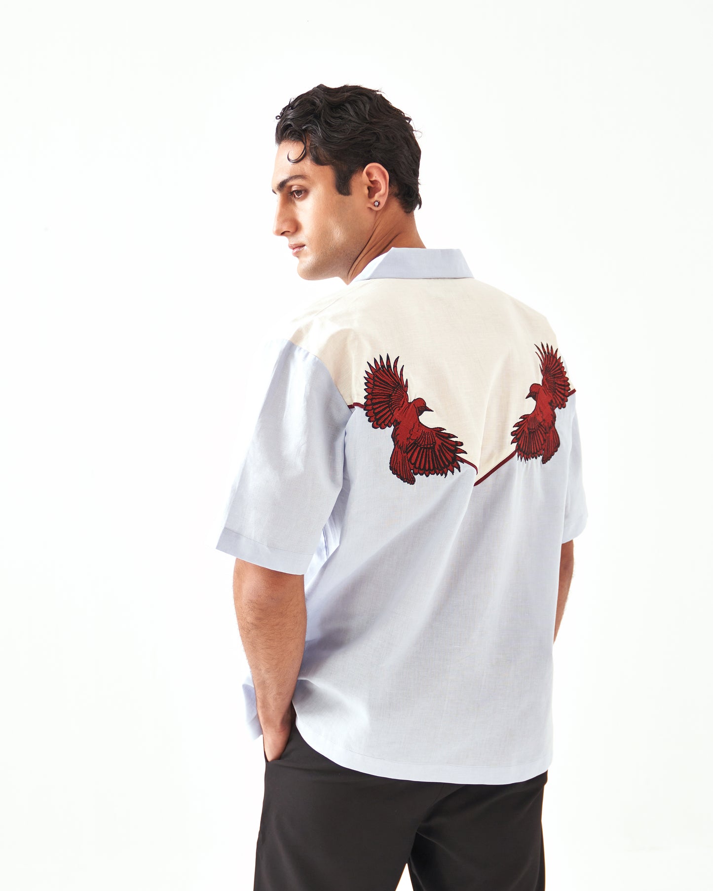 LOVEBIRDS LINEN SHIRT