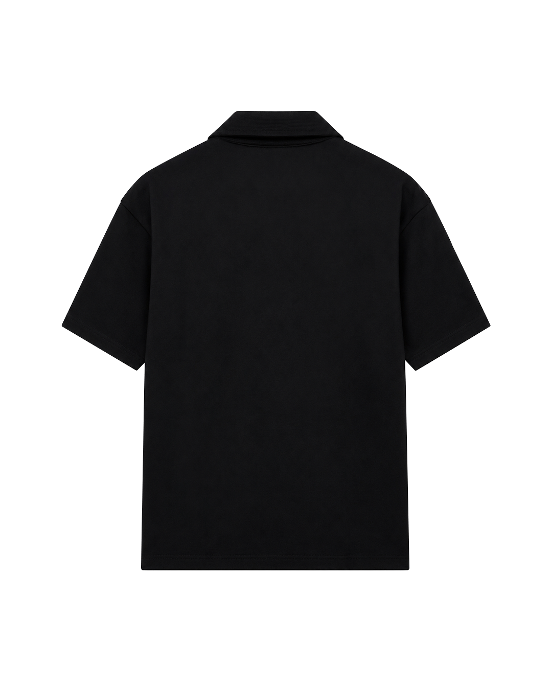 BLOCK COLLAR POLO (BLACK)