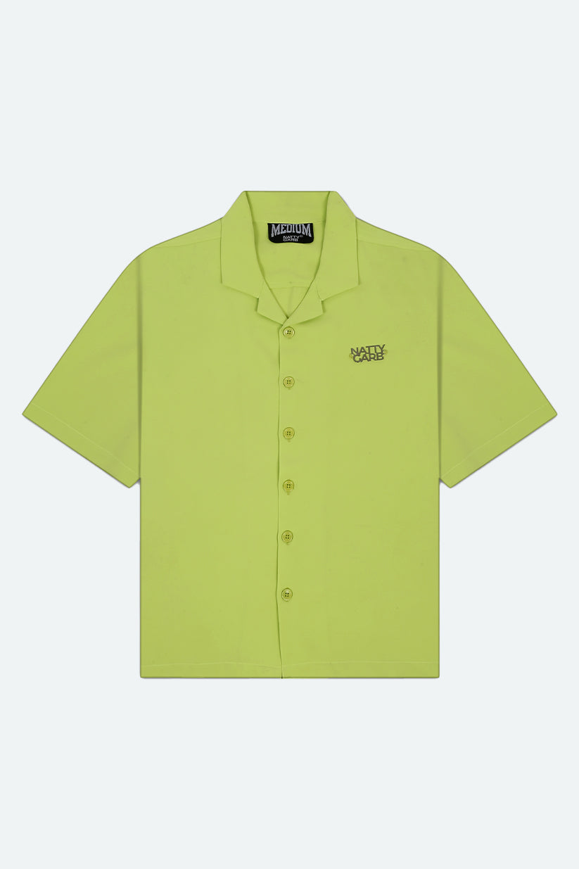 CUBAN COLLAR SHIRT (PULSE LIME)
