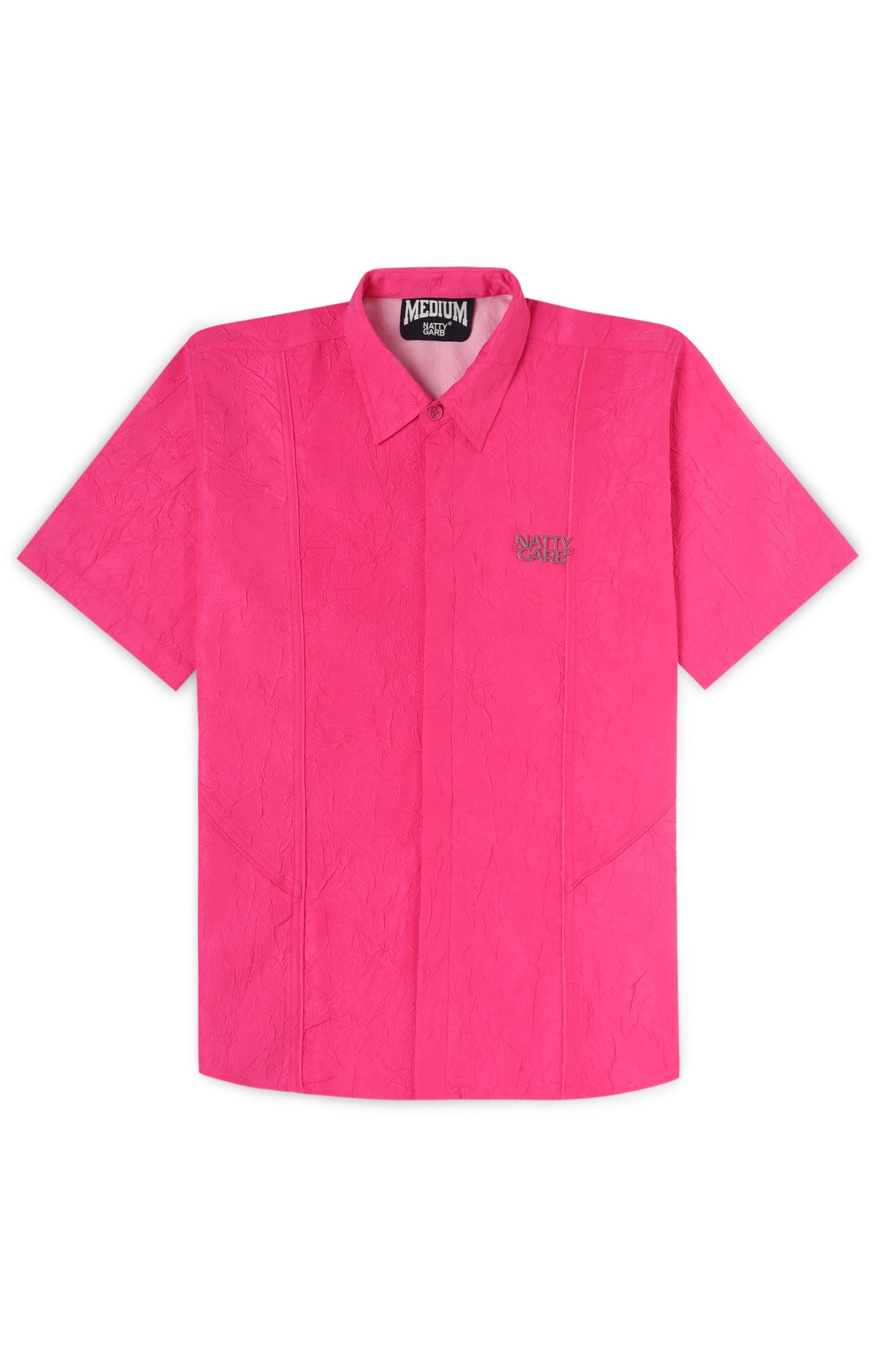 CRINKLED NATTY PINK SHIRT