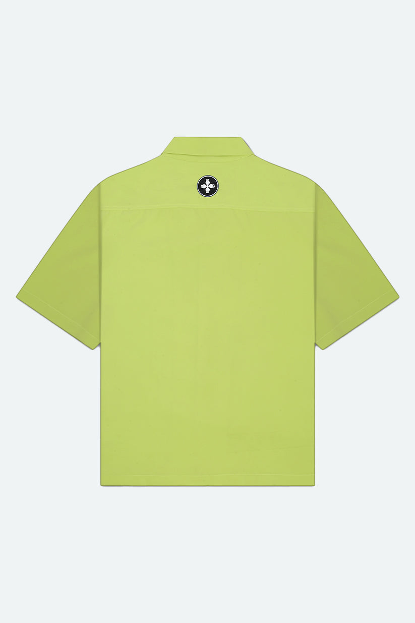 CUBAN COLLAR SHIRT (PULSE LIME)