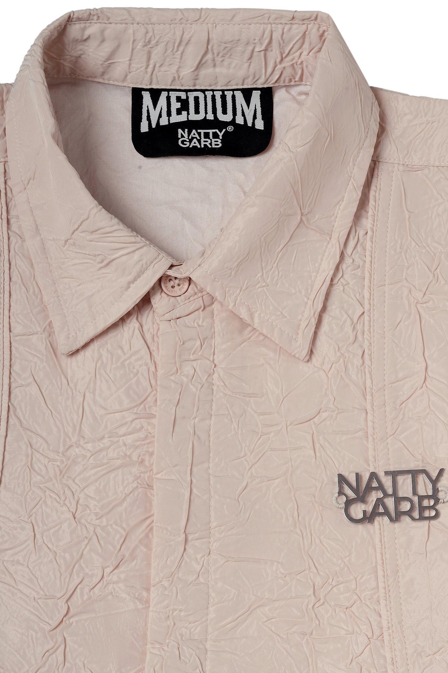 CRINKLED OFF-WHITE SHIRT