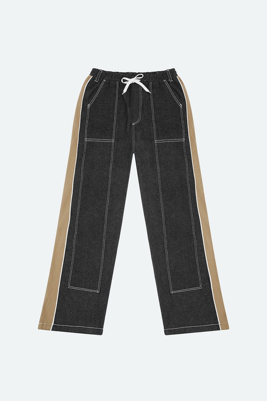 BB STRIPED DENIM (CHARCOAL GREY)
