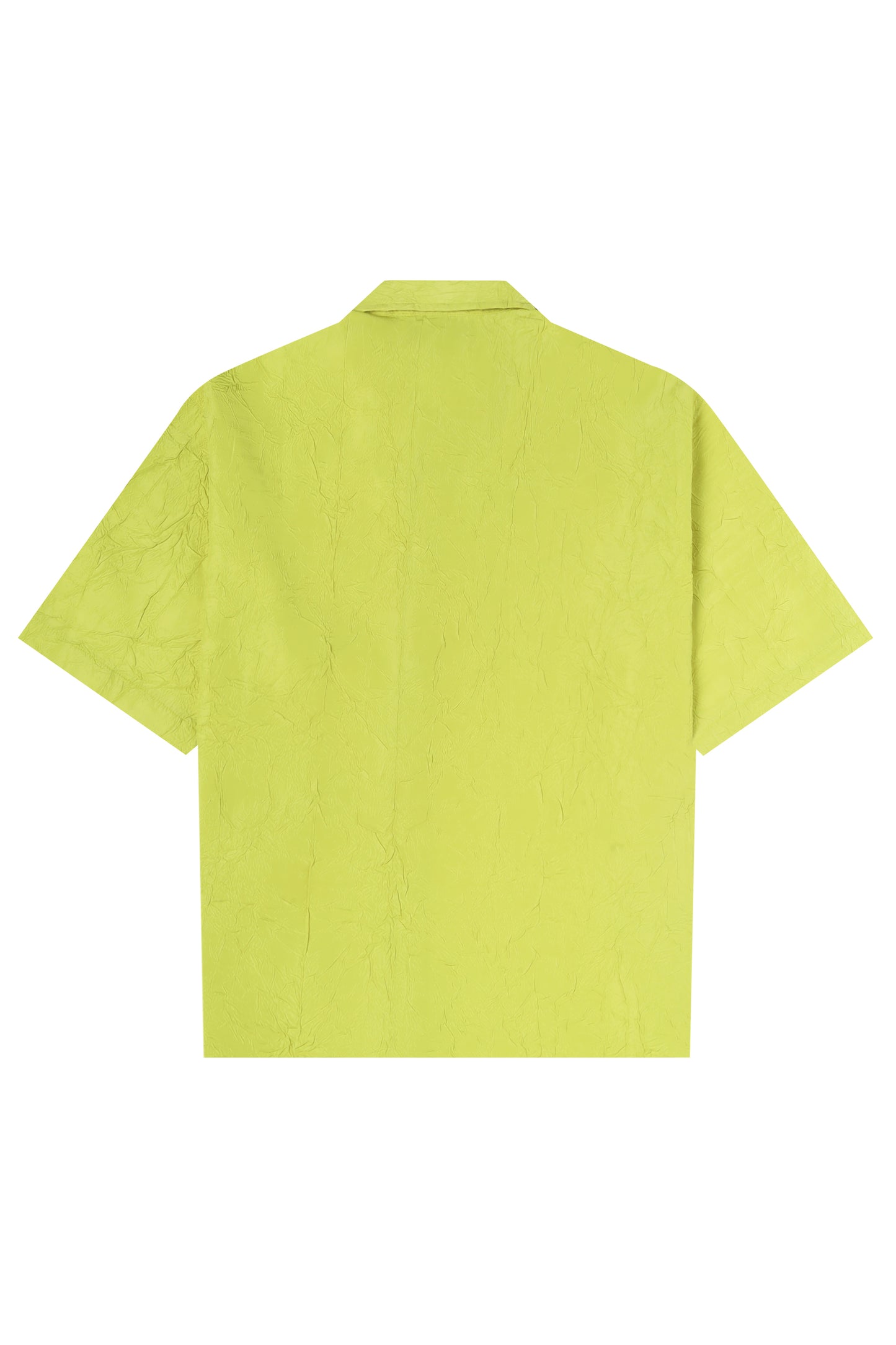 CRINKLED NEON GREEN SHIRT