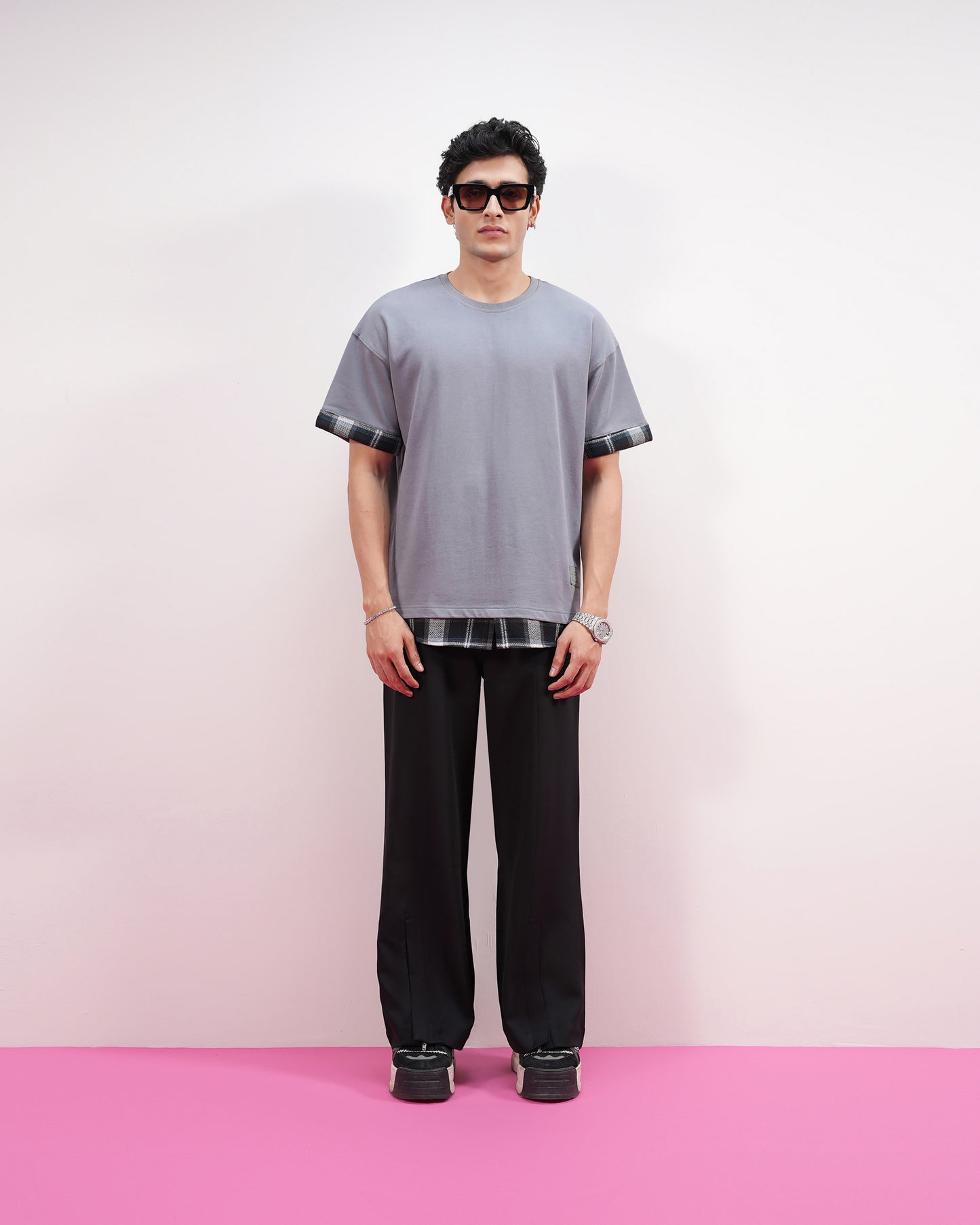 LEGACY T-SHIRT (GREY & WHITE)