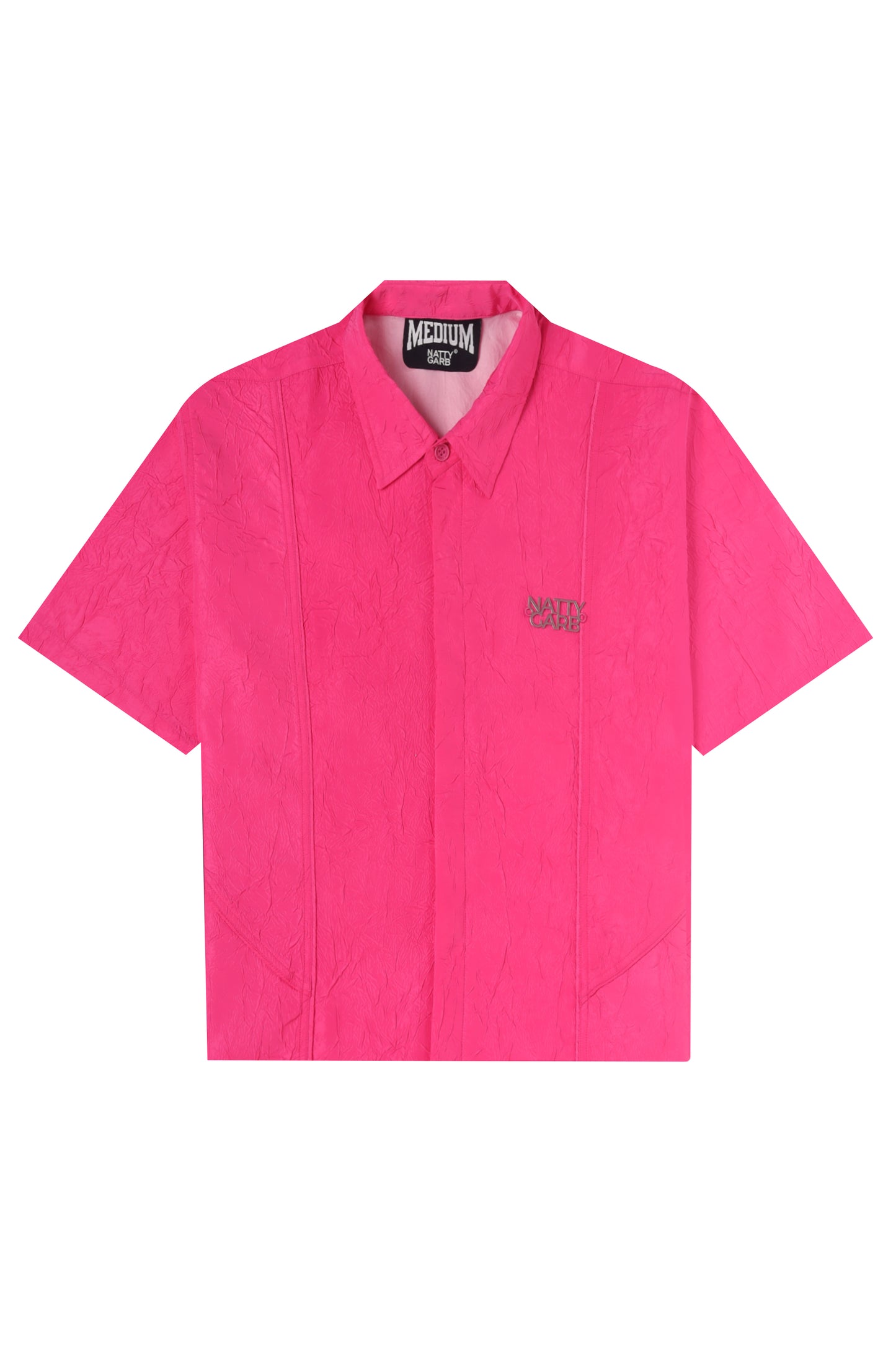 CRINKLED NATTY PINK SHIRT