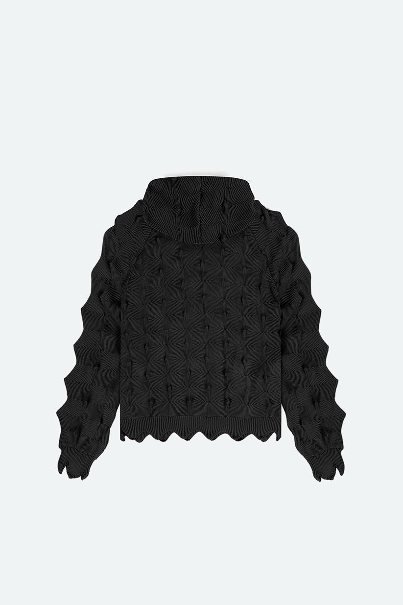 PUNK SPIKE HOODIE (BLACK)