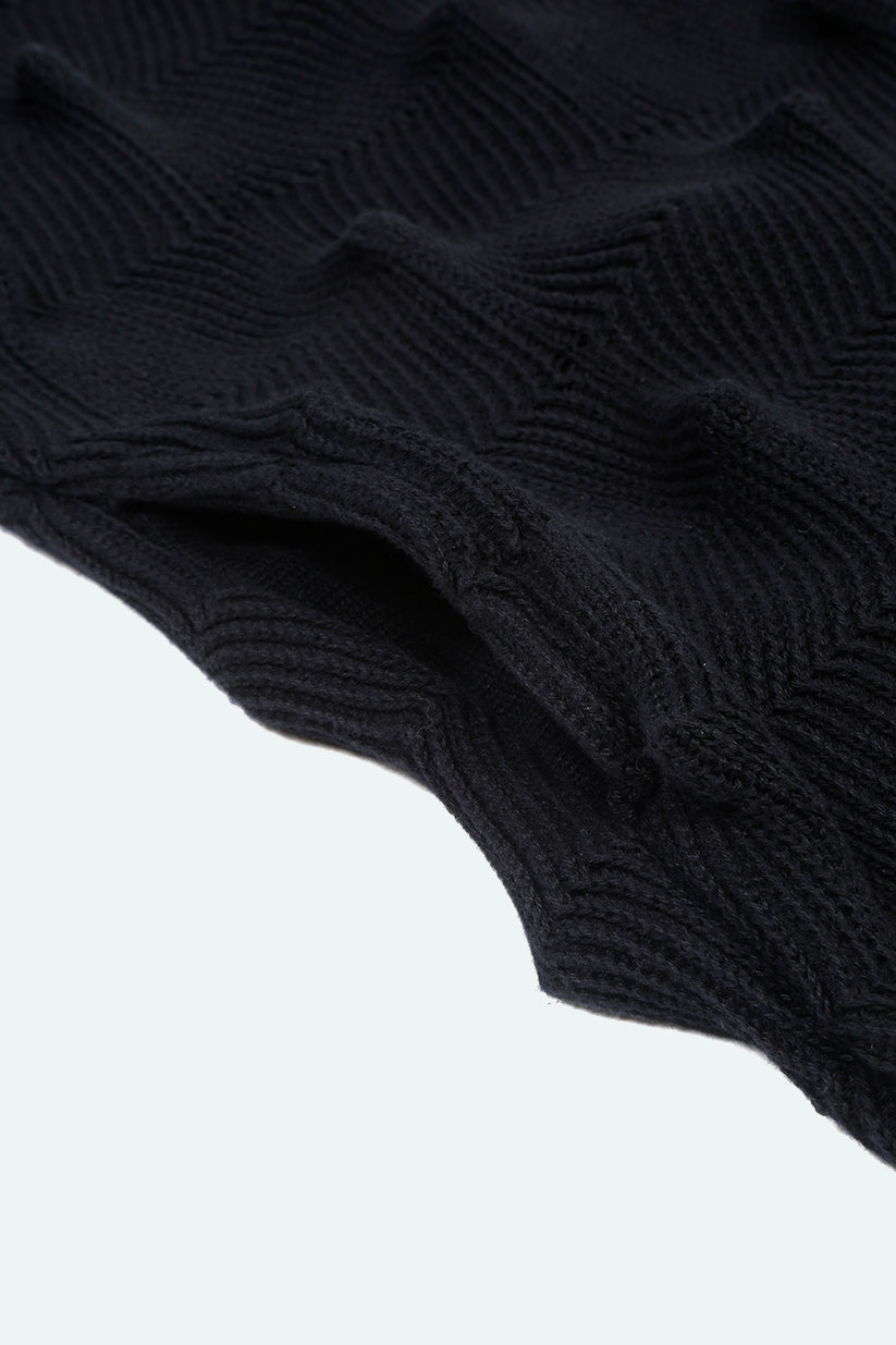 PUNK SPIKE HOODIE (BLACK)