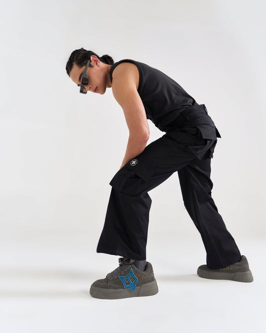 OCTA SLIDER PANTS - BLACK