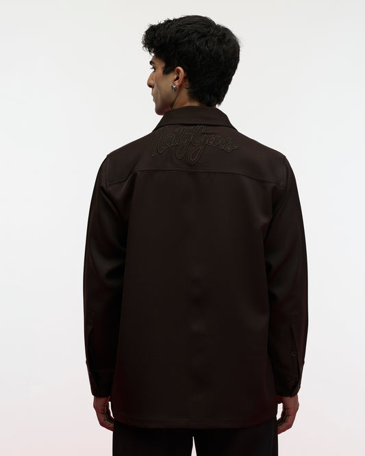 NATTY EMBLEM SHIRT (BROWN)