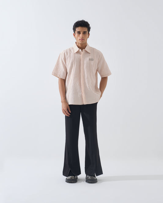 CRINKLED OFF-WHITE SHIRT