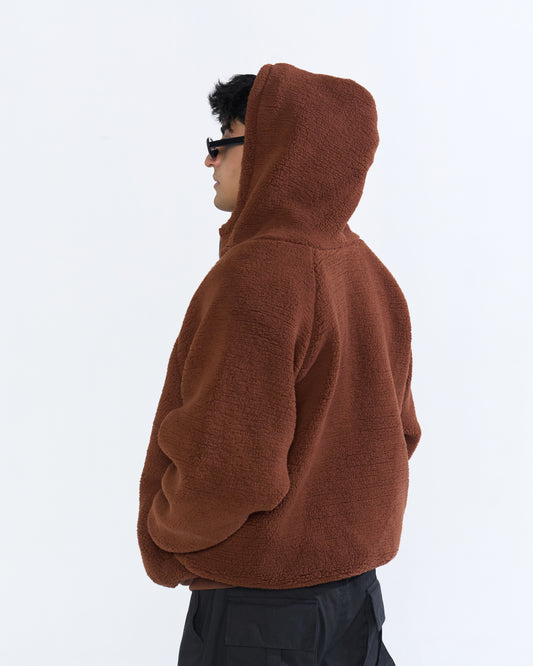 NG REVERSIBLE SHERPA JACKET (BROWN)