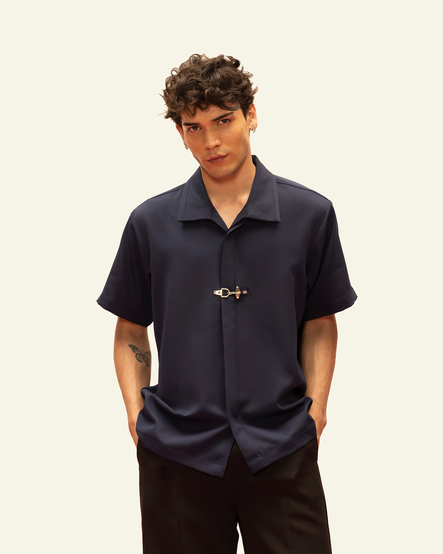 CLASP LOCK SHIRT(MIDNIGHT NAVY)