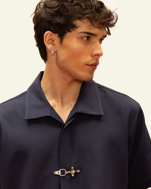 CLASP LOCK SHIRT(MIDNIGHT NAVY)