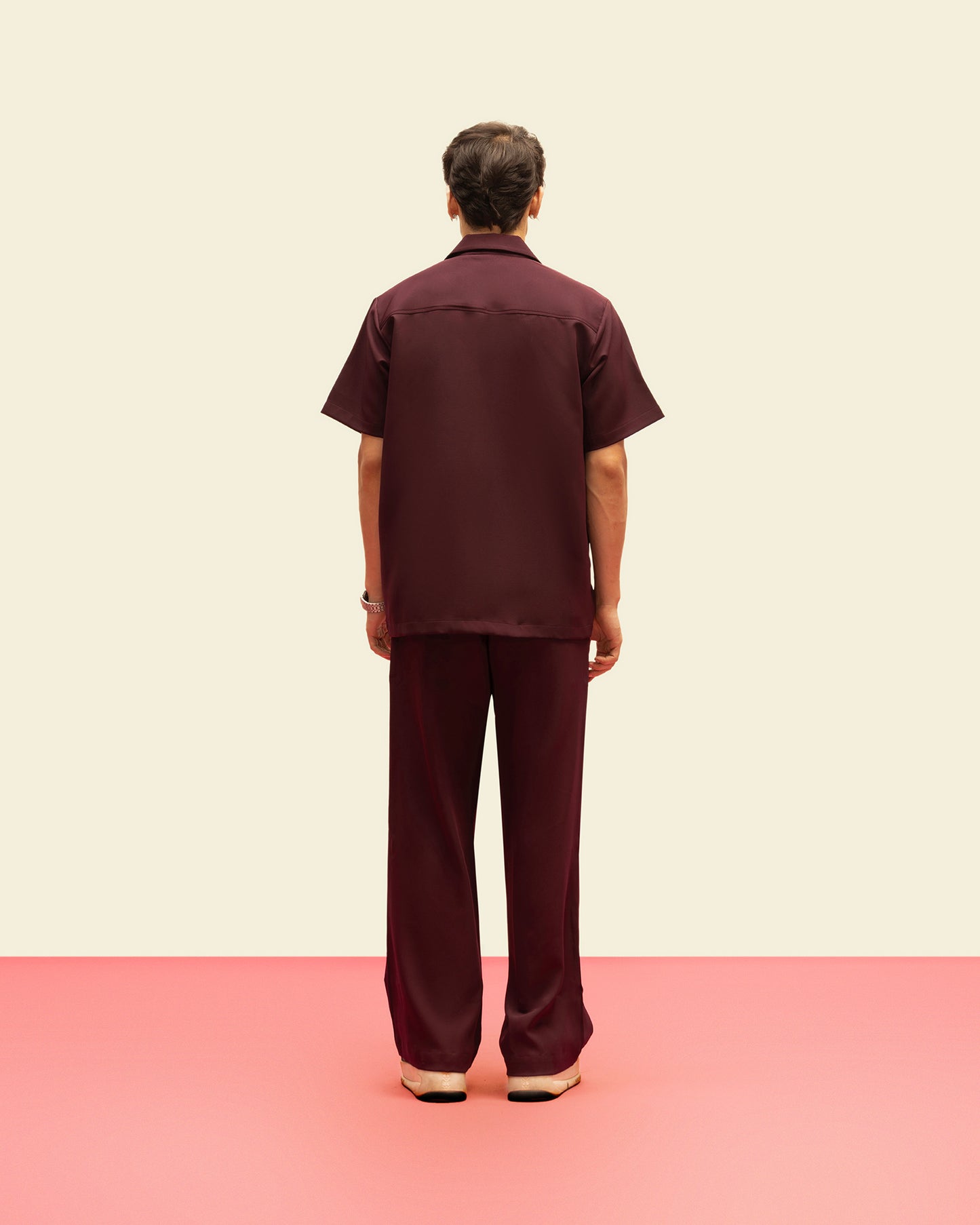 CLASP LOCK SHIRT(WINE)
