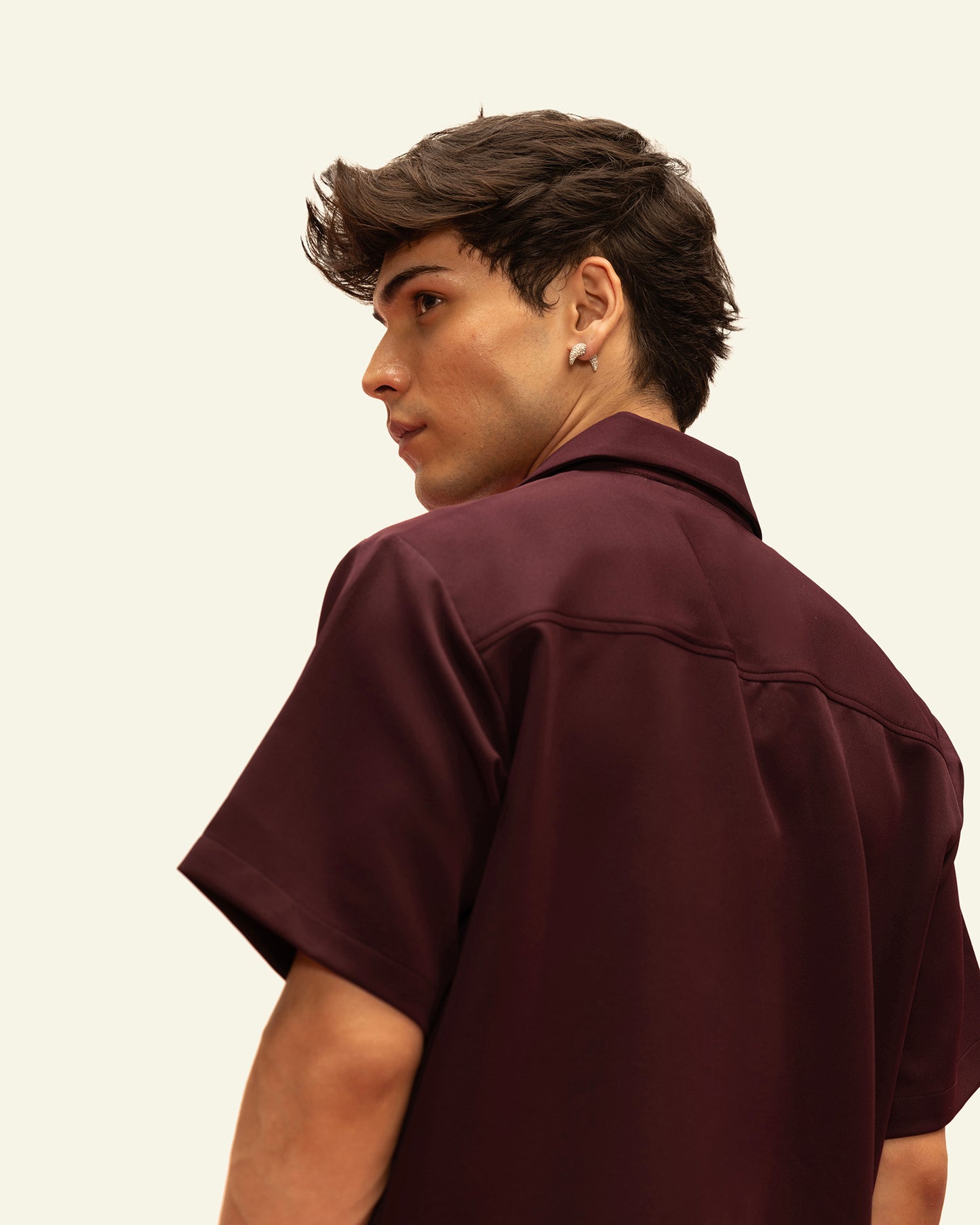 CLASP LOCK SHIRT(WINE)