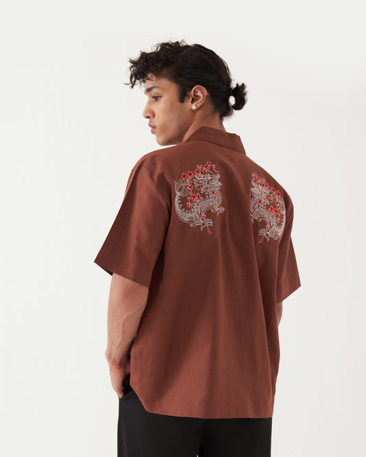 SHUANG LONG LINEN SHIRT