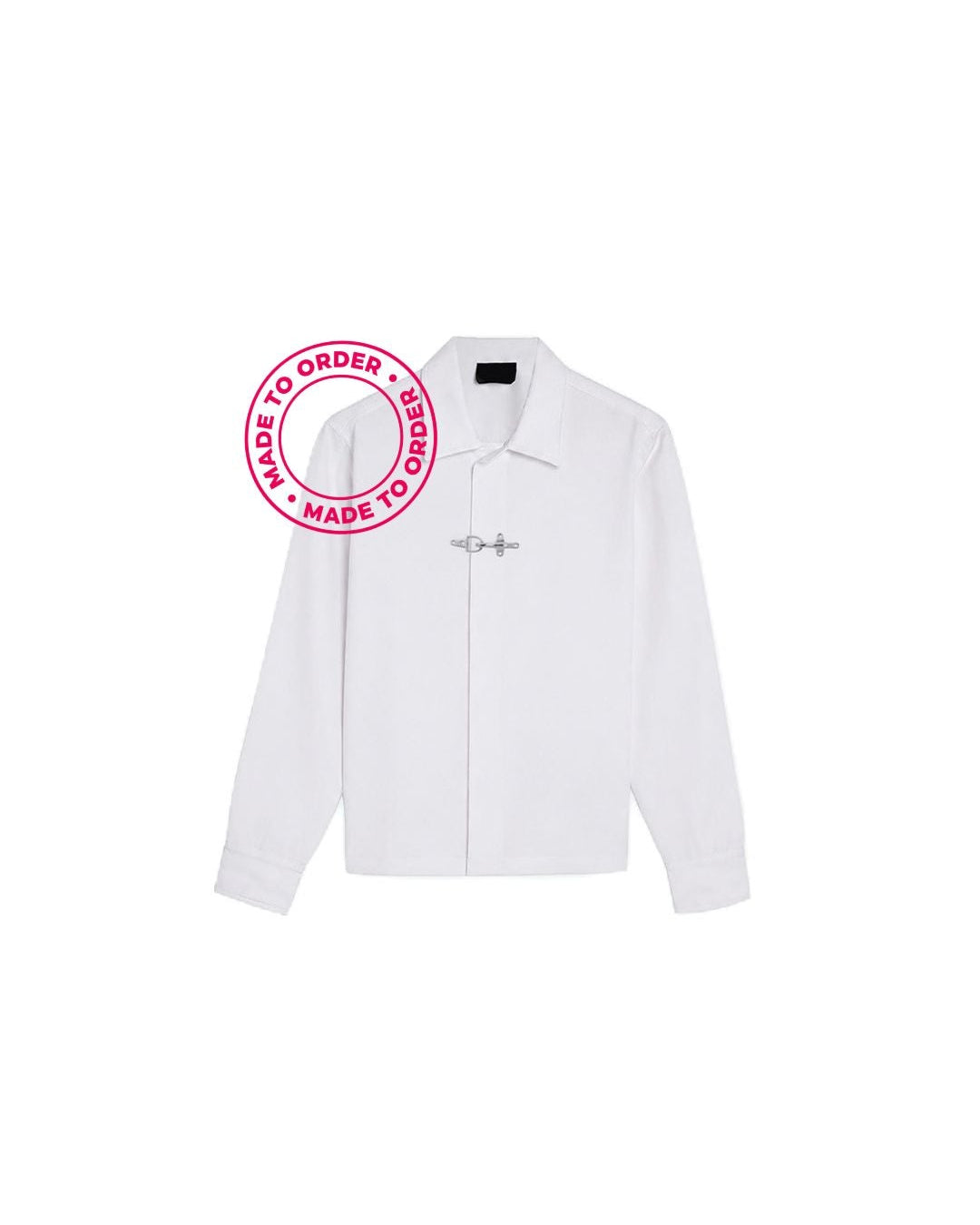 CLASP LOCK SHIRT FULL SLEEVES (WHITE)