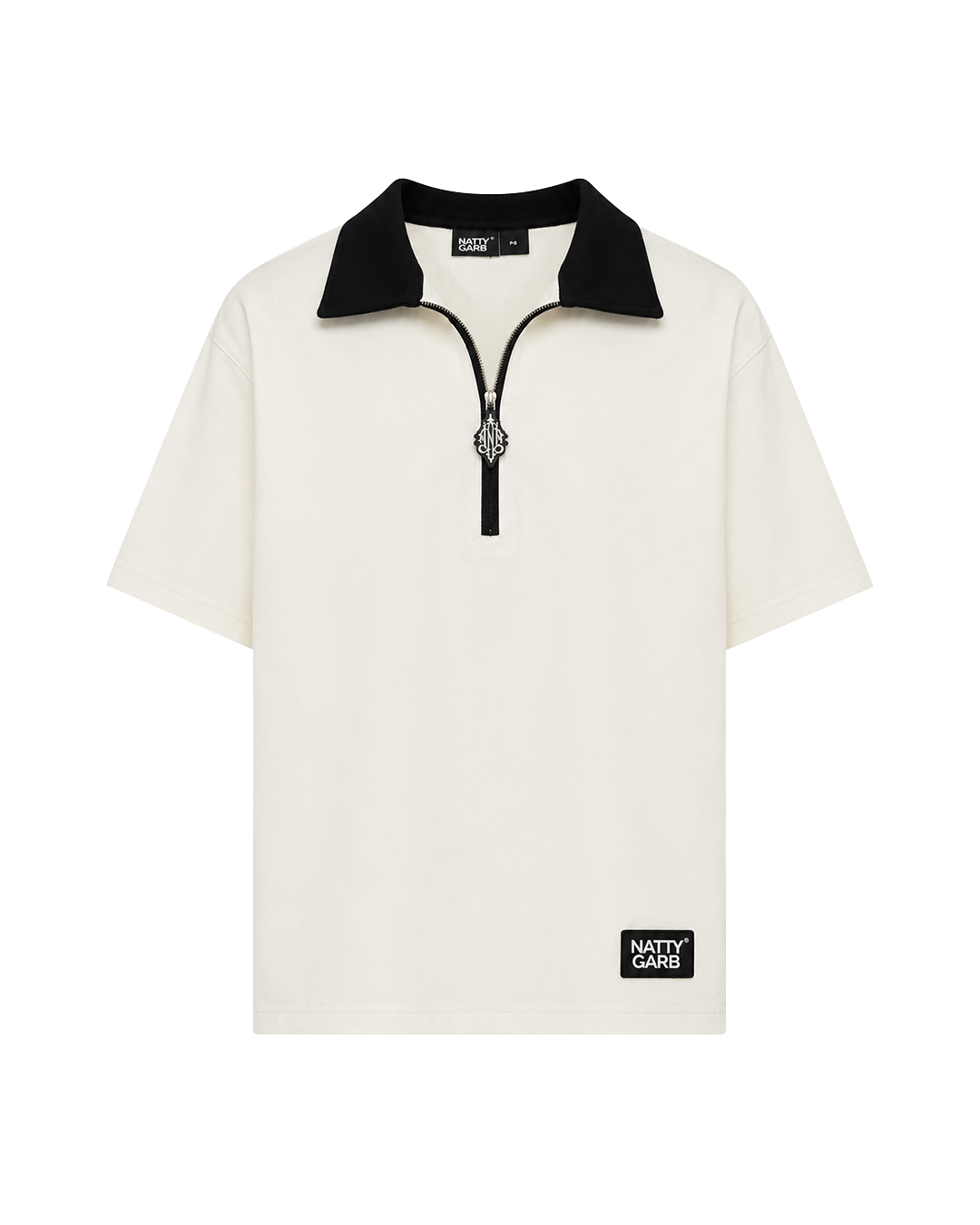 BLOCK COLLAR POLO (WHITE)